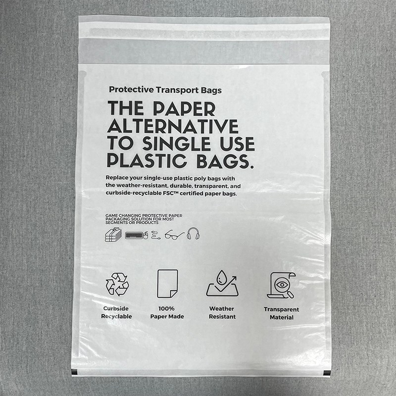 Custom Biodegradable Glassine Paper Bags Plastic ຜູ້ຜະລິດຫຸ້ມຫໍ່ໂປ່ງໃສຟຣີ