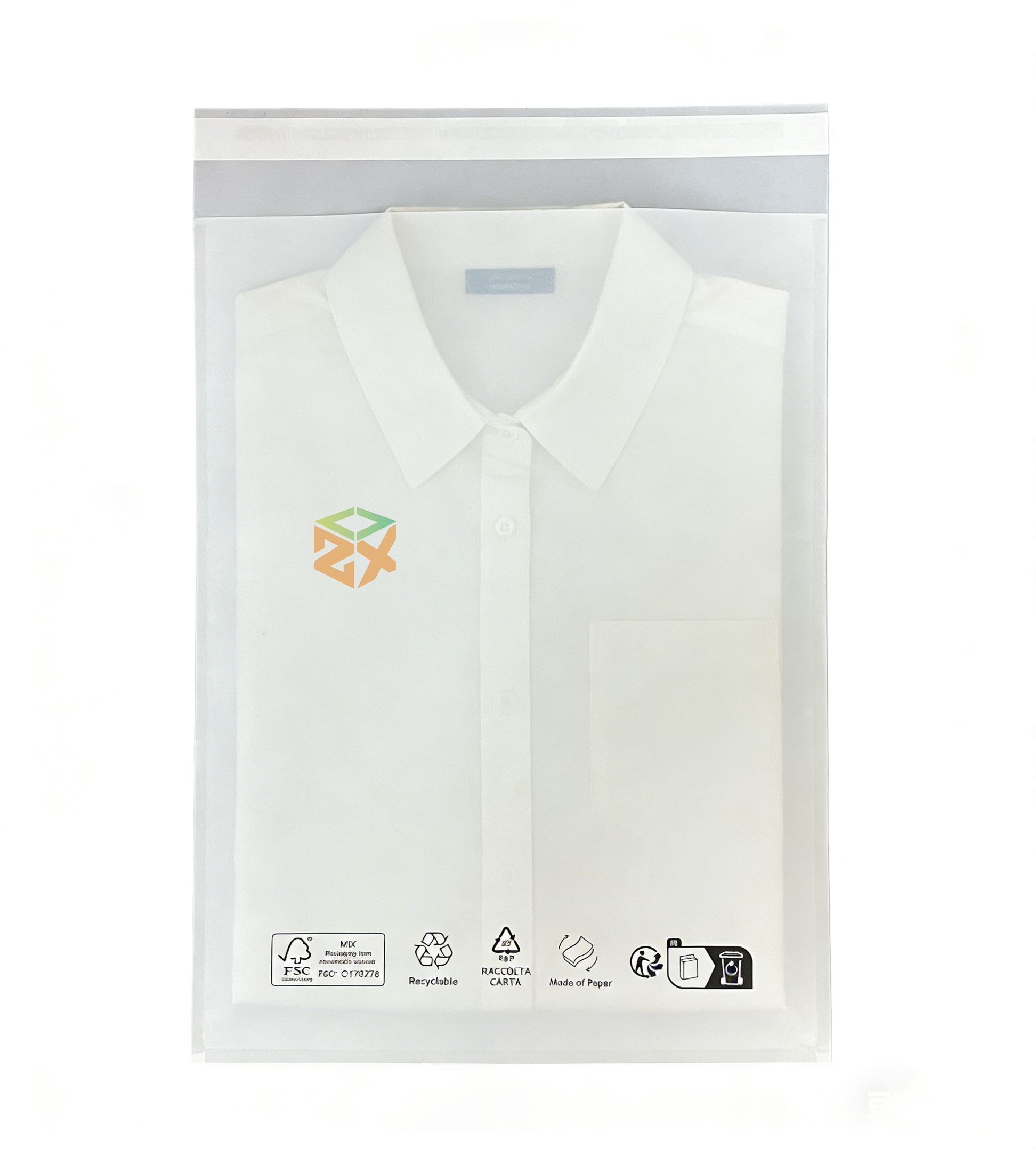 ຖົງເຈ້ຍ Glassine ທີ່ເປັນມິດກັບສິ່ງແວດລ້ອມແບບກຳນົດເອງ