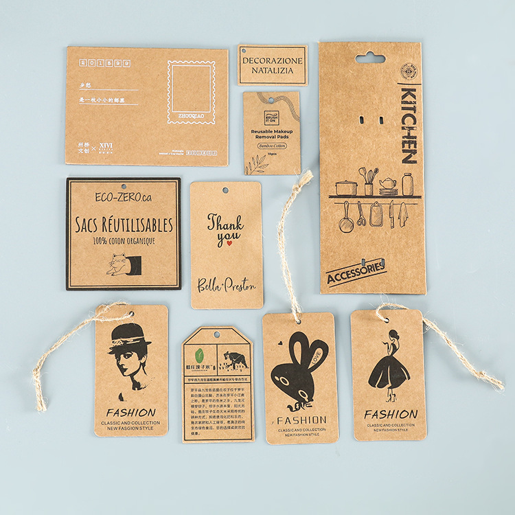 ກະດາດ Kraft Custom Hang Tag