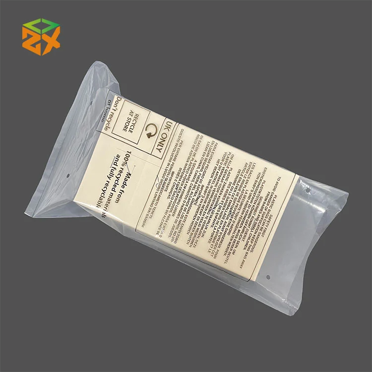 Recyclable Pe ຖົງຫຸ້ມຫໍ່ໂປ່ງໃສ